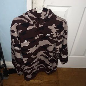 NIKE CAMO HOODIE FLEECE